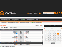 Tablet Screenshot of es.soccerway.com